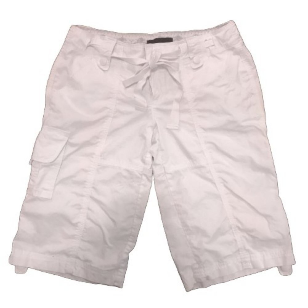 UB JEANS Tie Waist Cargo Shorts